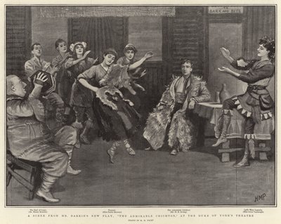 ヨーク公の劇場でのバリー氏の新しい演劇、立派なクライトンのシーン 作： Henry Marriott Paget